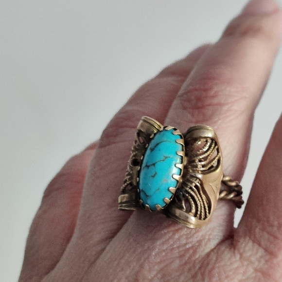 Vintage West Germany Cocktail Ring - Picture 8 of 15